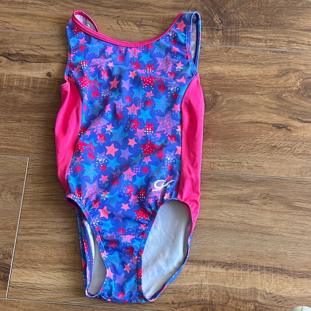 GK Pink and Blue Starry Leotard